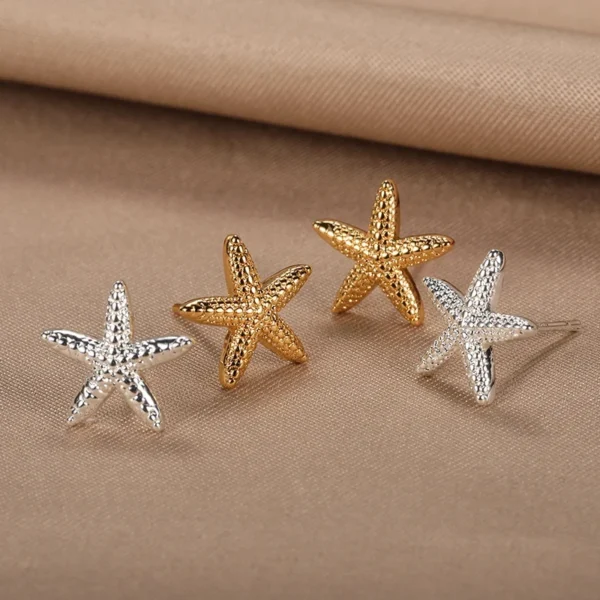 Boucles d'oreilles étoiles de mer – Image 2