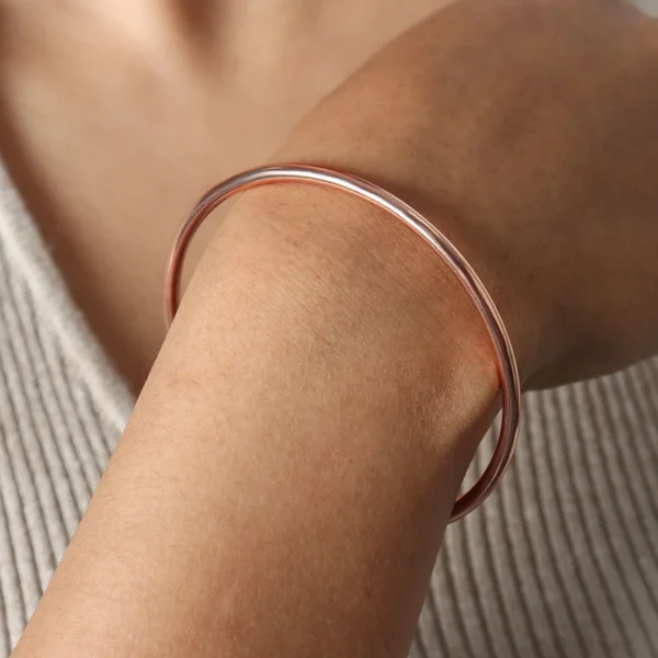 Bracelet jonc doré – Image 5