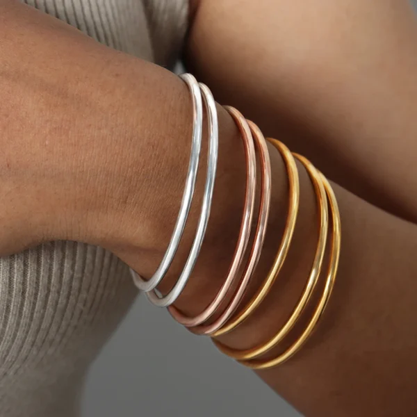 Bracelet jonc doré