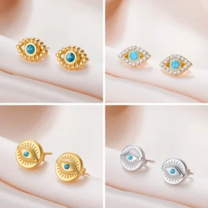 Boucles d'oreilles œil turque